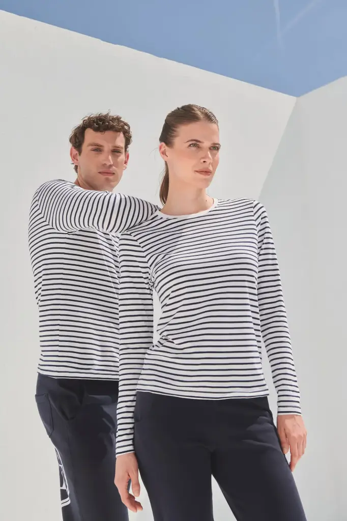 Rover LS Unisex Stripped T-shirt (Male, 2XS)