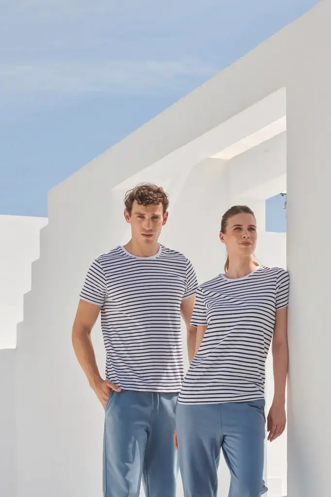 Rover SS Unisex Stripped T-shirt  (Male, 2XS)